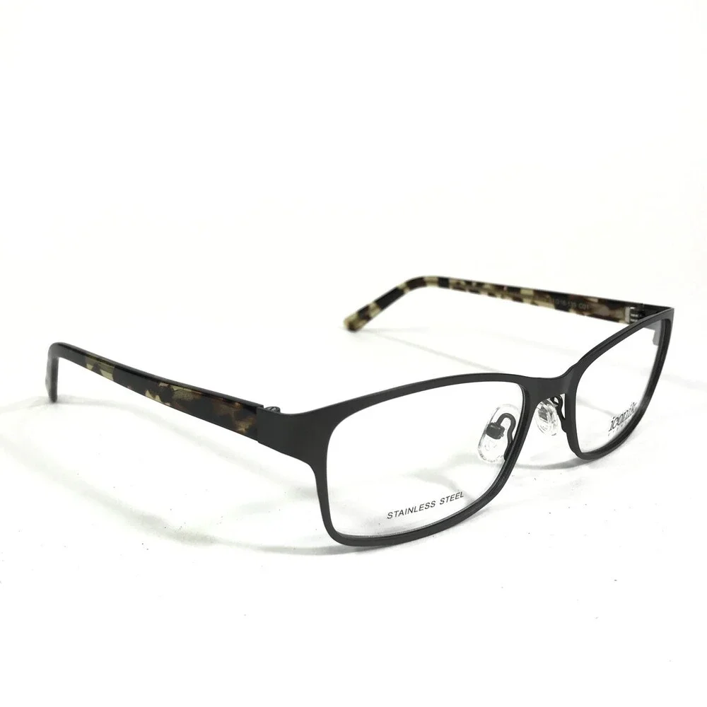 Iconik Eyeglasses Frames Suzy C01 Green Tortoise Rectangular Full Rim 53-16-135